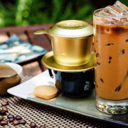 Vietnamese Iced Coffee with condense milk